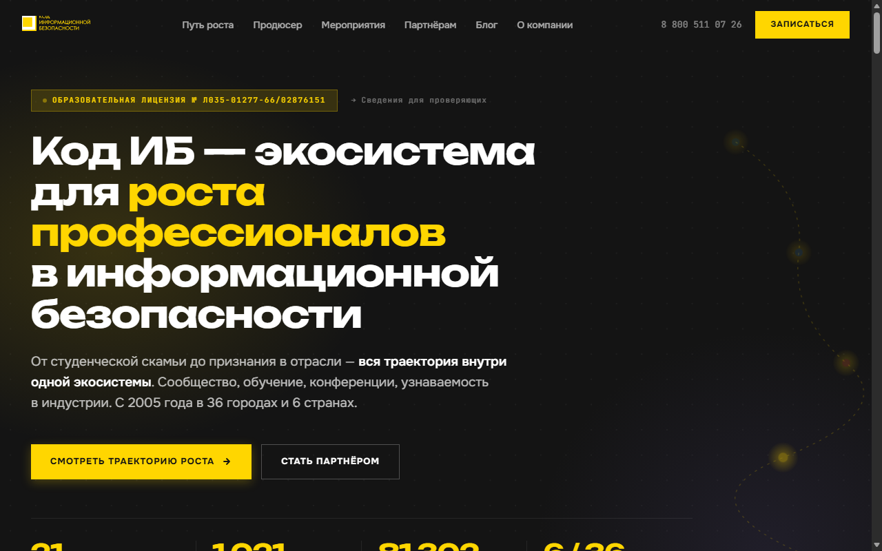 Код ИБ — главная страница экосистемы